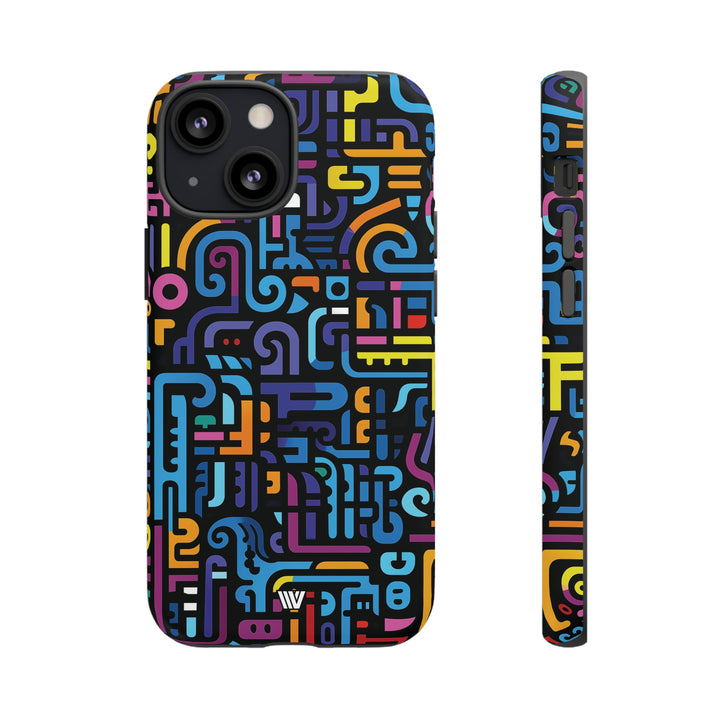 NEON GLYPHS | Tough Phone Case