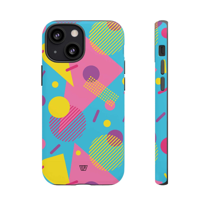 80s / 90s RETRO PATTERN LIGHT BLUE | Tough Phone Case