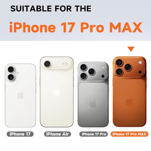 MagSafe Clear Ring Stand Case for iPhone 17 Pro Max – Blue/Purple