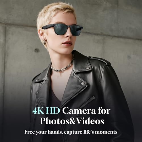 Visionary AI Glasses: 4K Vlogging & Open-Ear Audio