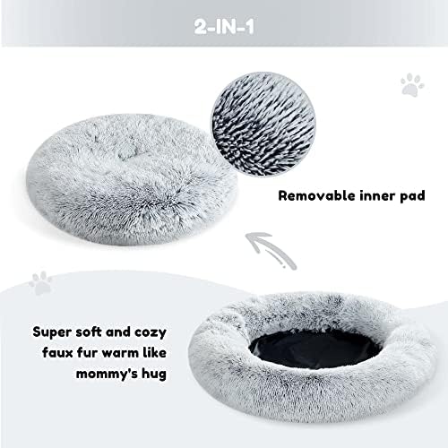 WESTERN HOME Calming Donut Pet Bed – Fluffy & Cozy - DOKUTRONIX