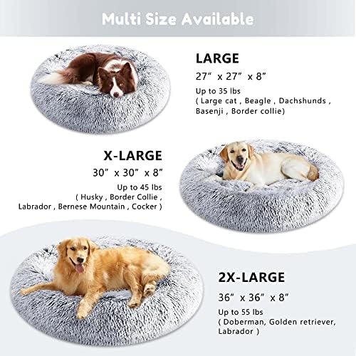 WESTERN HOME Calming Donut Pet Bed – Fluffy & Cozy - DOKUTRONIX