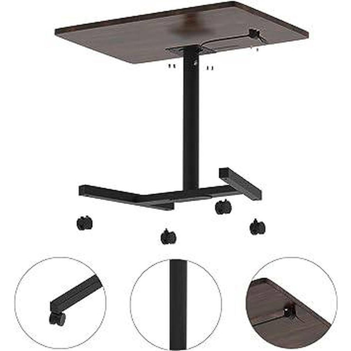 Rustic Roll-Top Height Adjustable Sit-Stand Desk - DOKUTRONIX