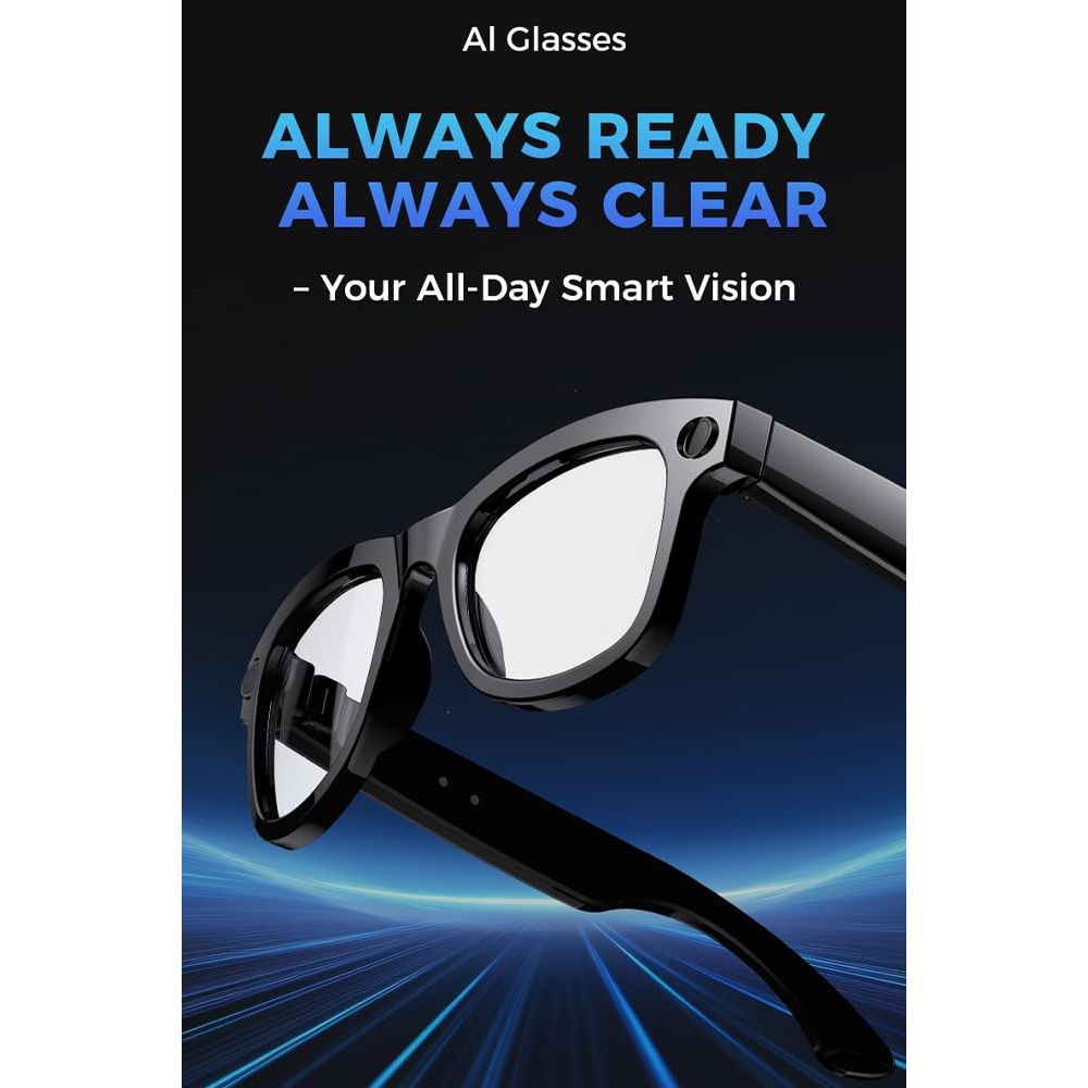 VisionCapture Smart Glasses: HD Photo & Video Recorder