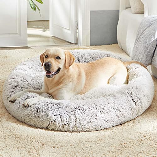 WESTERN HOME Calming Donut Pet Bed – Fluffy & Cozy - DOKUTRONIX
