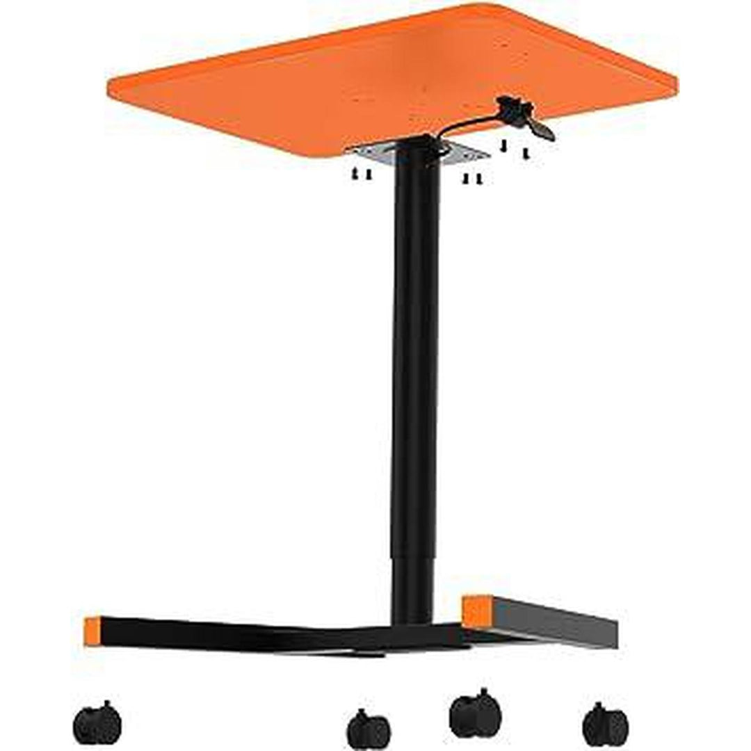 Orange 28 Mobile Sit-Stand Laptop Desk - DOKUTRONIX