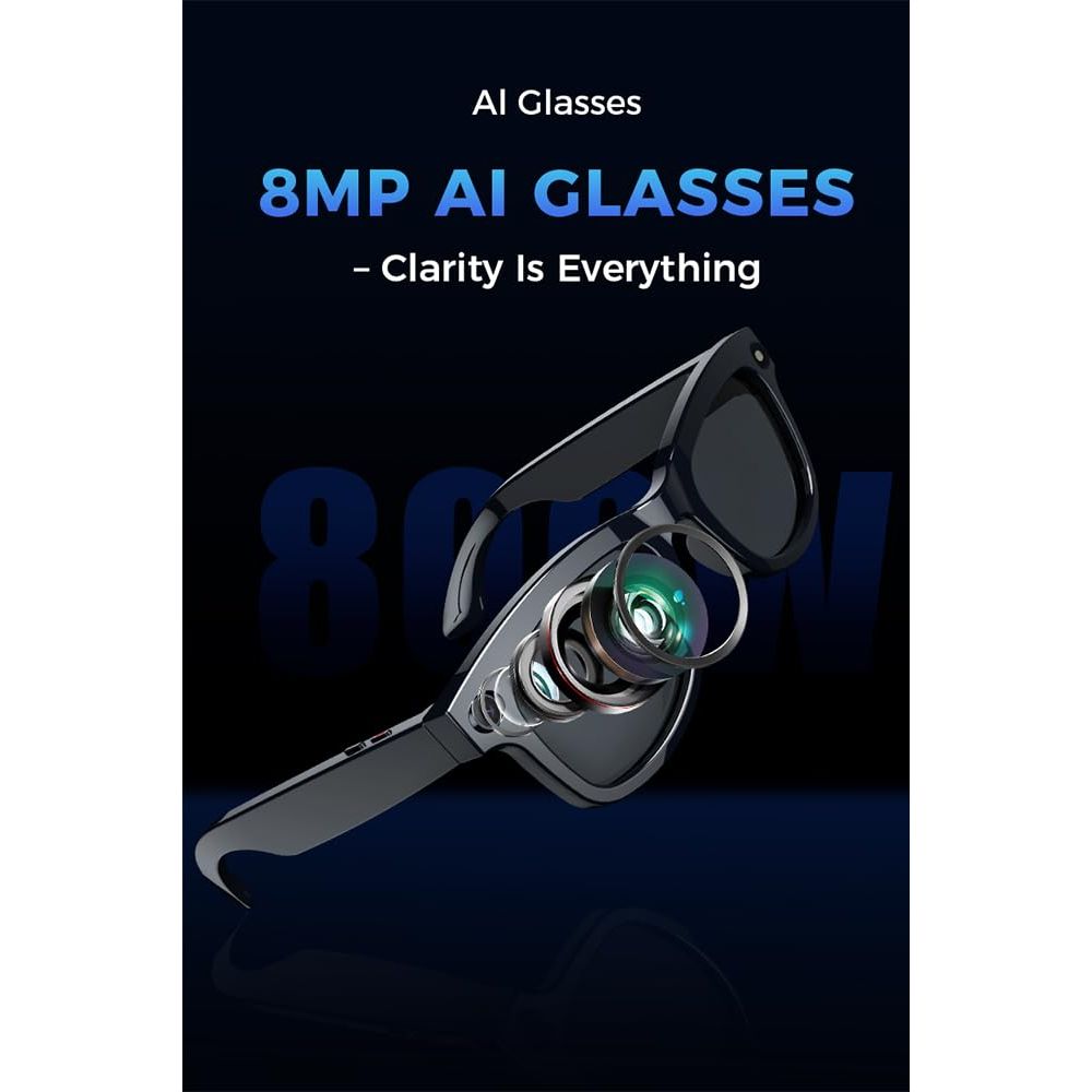 VisionCapture Smart Glasses: HD Photo & Video Recorder