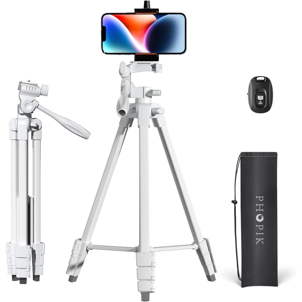SnapStand - Extendable Phone Tripod - White - DOKUTRONIX