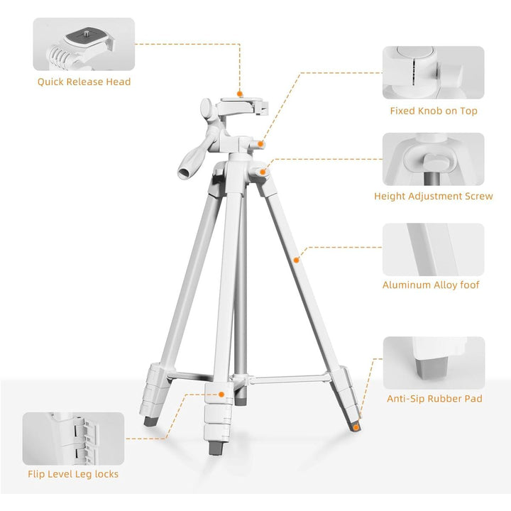 SnapStand - Extendable Phone Tripod - White - DOKUTRONIX