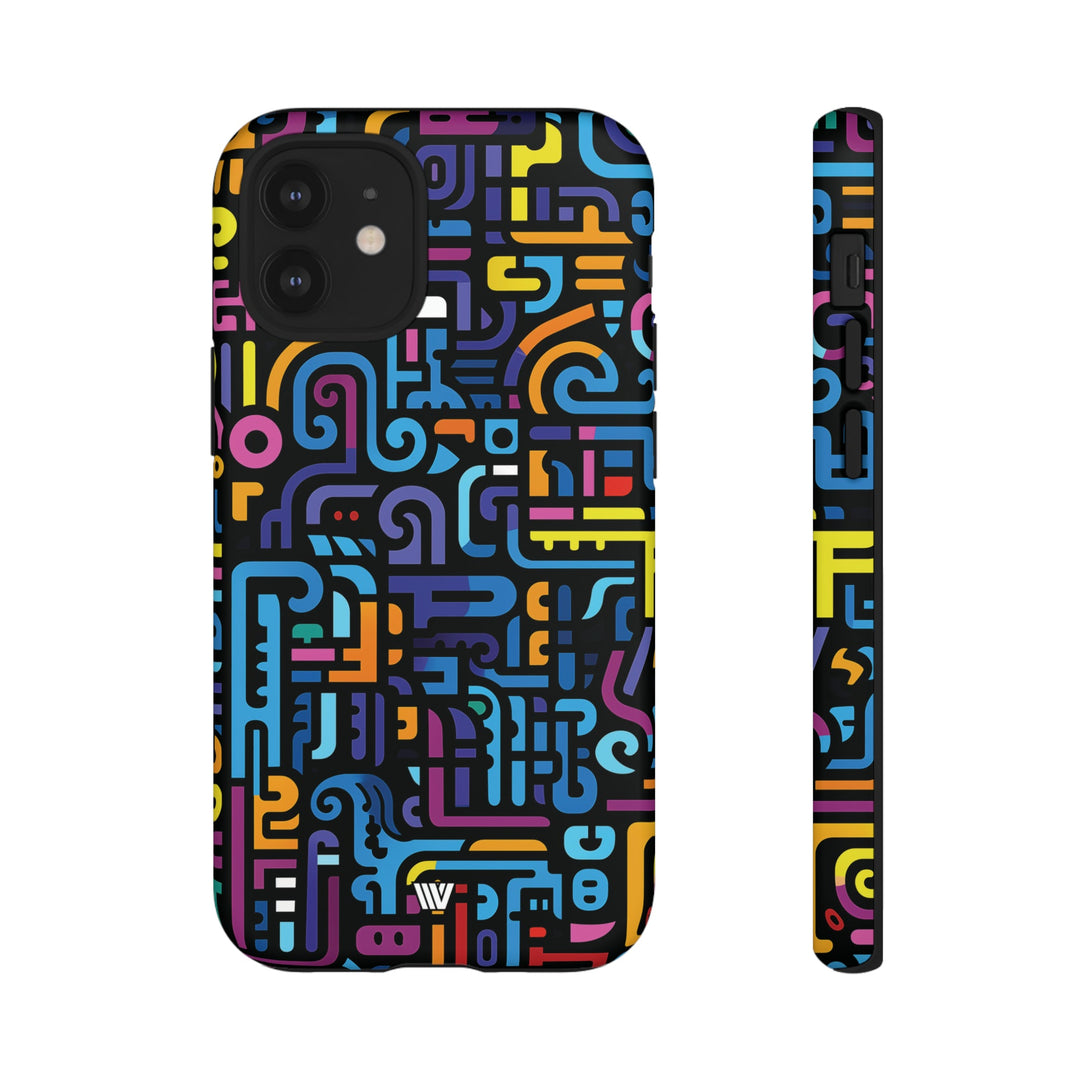 NEON GLYPHS | Tough Phone Case