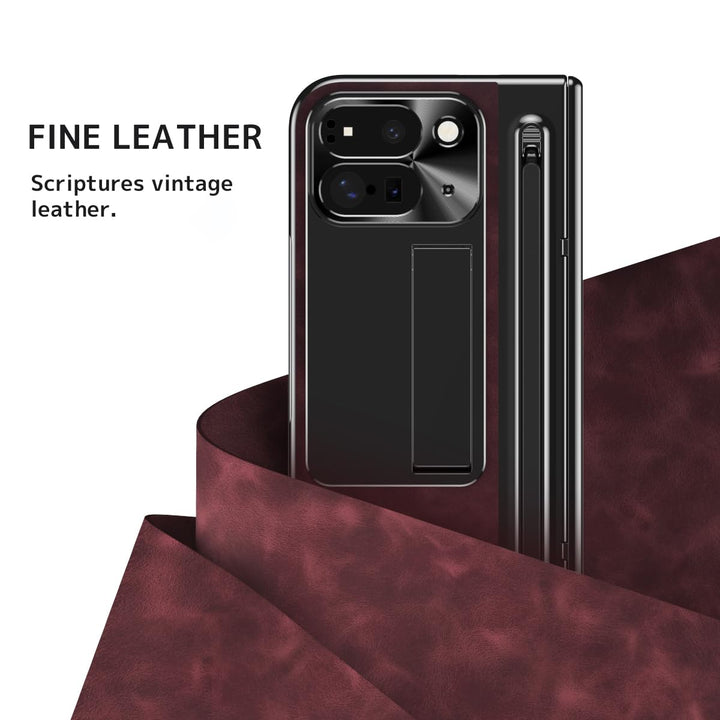 NINKI Fold Case for Pixel 10 Pro - Brown Elegance - DOKUTRONIX