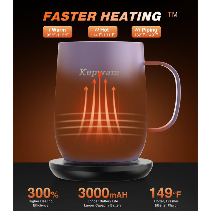 HeatMate 16oz Coffee Mug