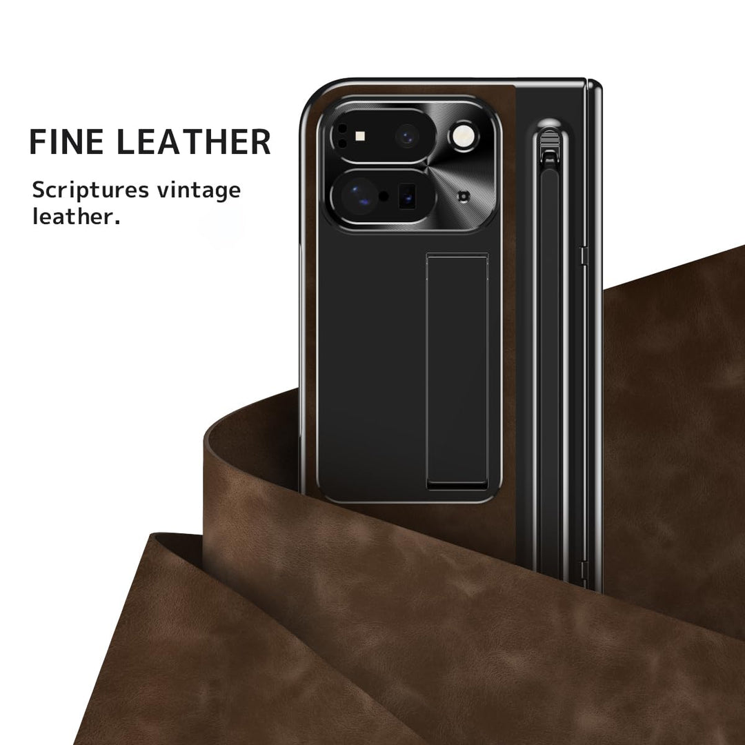NINKI Fold Case for Pixel 10 Pro - Brown Elegance - DOKUTRONIX