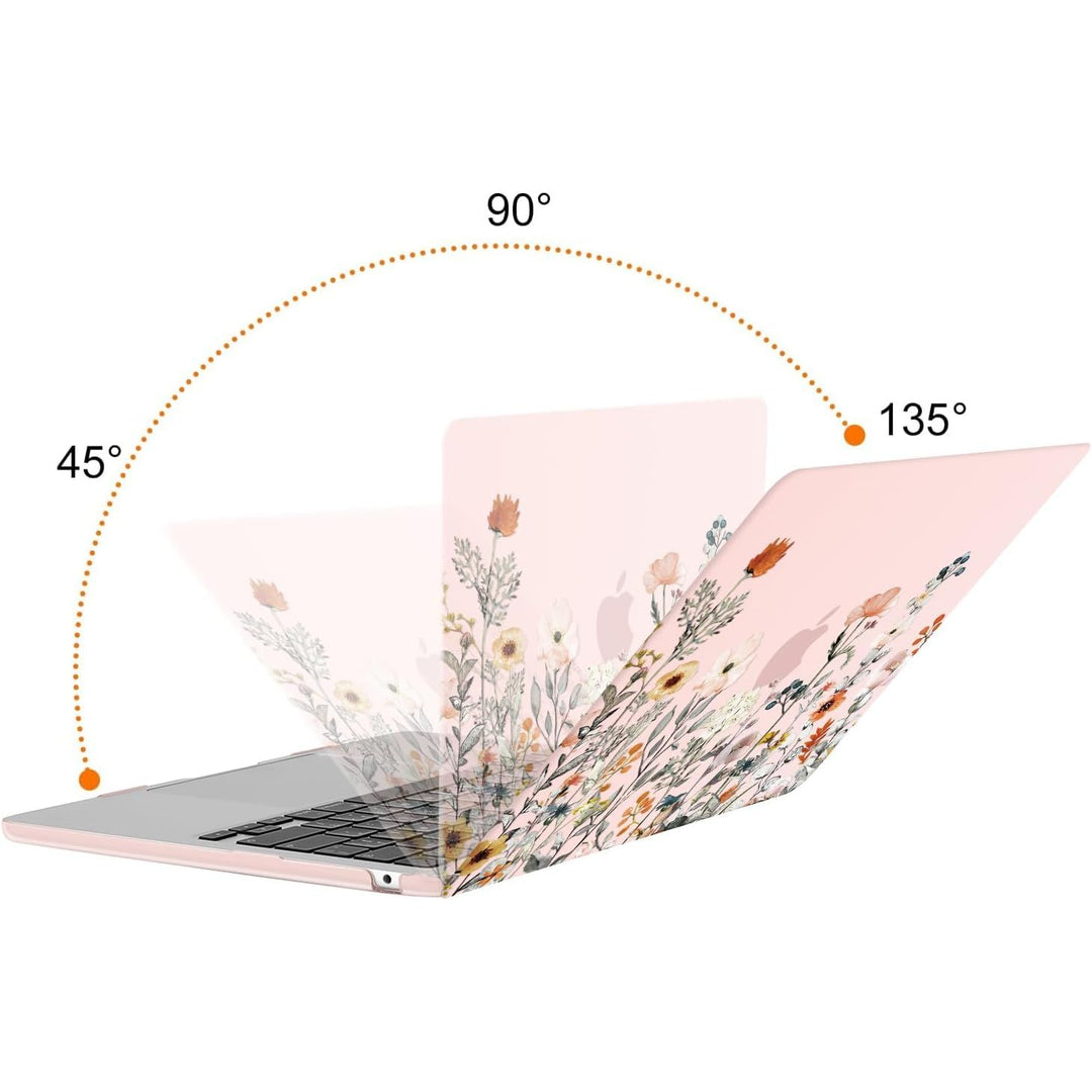 Clear Bloom MacBook Air 13 Case & Cover Set