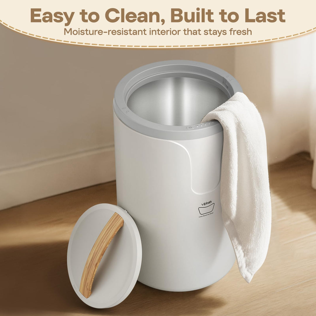 ScentSpa 20L Bucket - Dual Heat, 24H Timer, Wood-Grain Handle, Stainless Steel Interior