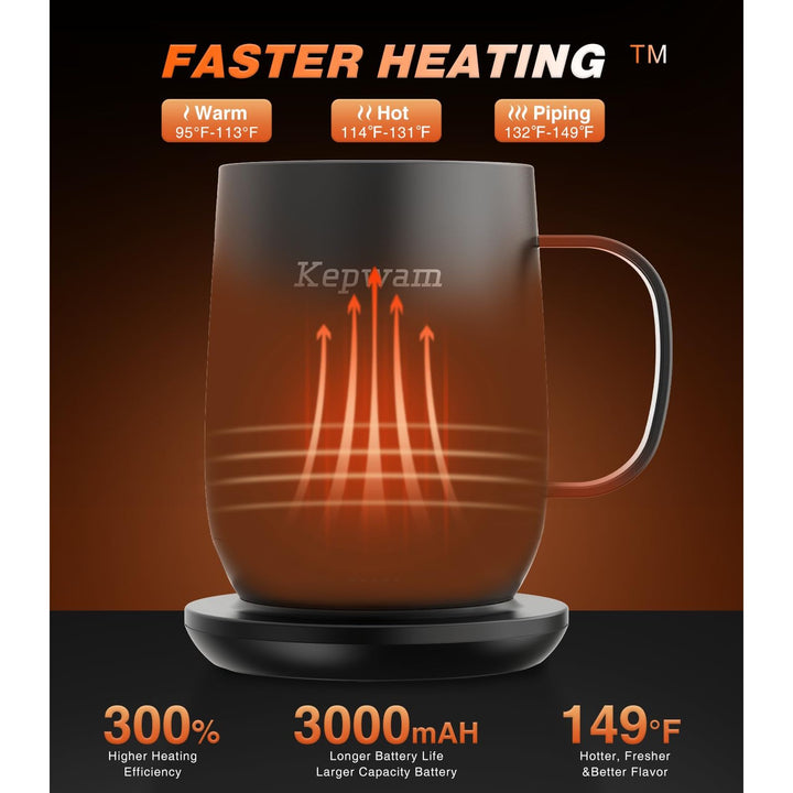 HeatMate 16oz Coffee Mug