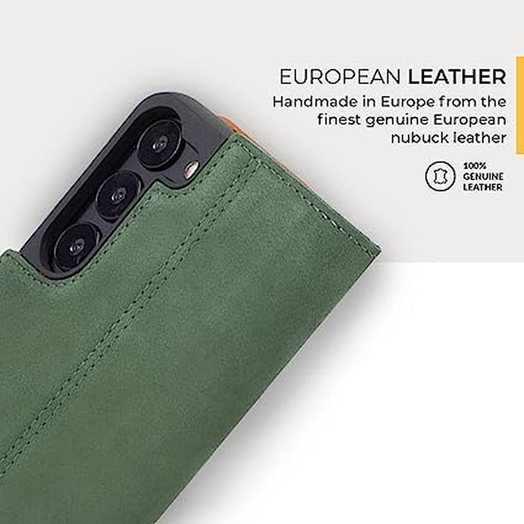 Green S23 Leather Case by Snakehive - DOKUTRONIX