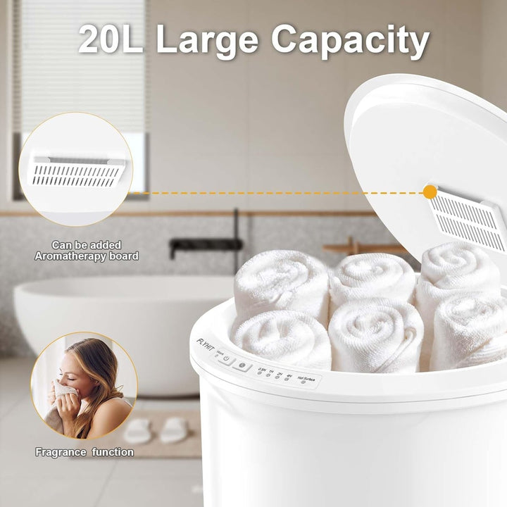 CozyWrap Large Towel Warmer with Wood Handle