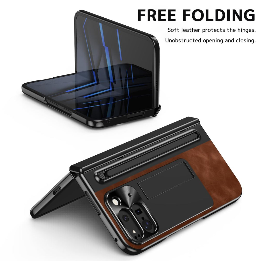 NINKI Fold Case for Pixel 10 Pro - Brown Elegance - DOKUTRONIX