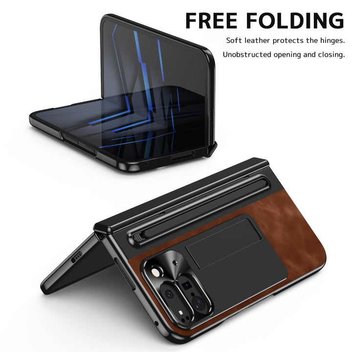 NINKI Fold Case for Pixel 10 Pro - Brown Elegance - DOKUTRONIX