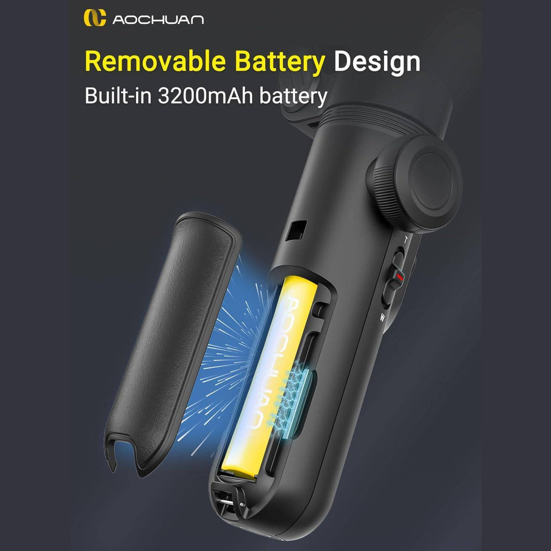 SteadyShot 3-Axis Gimbal - Sleek Black Edition - DOKUTRONIX