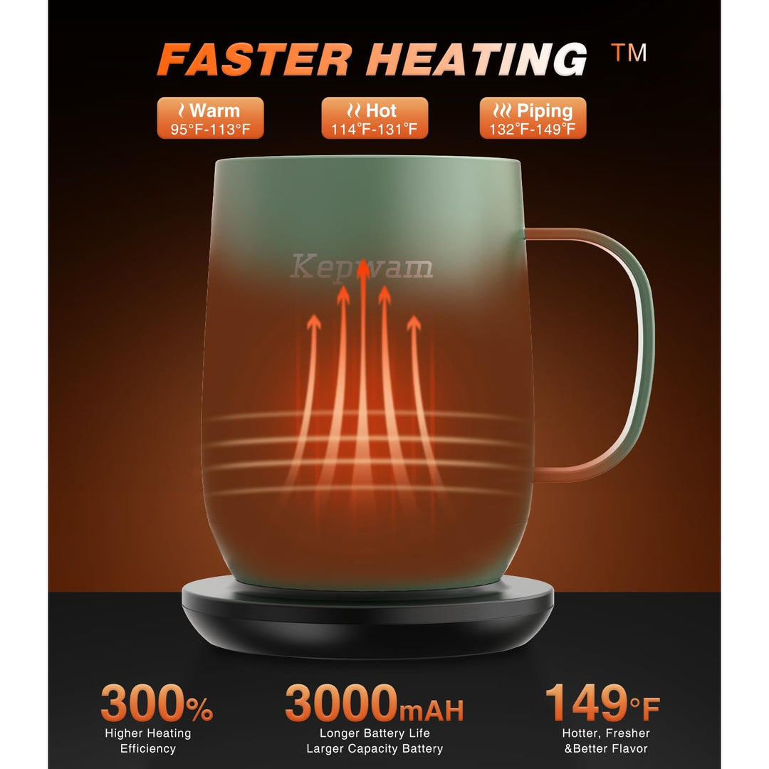 HeatMate 16oz Coffee Mug
