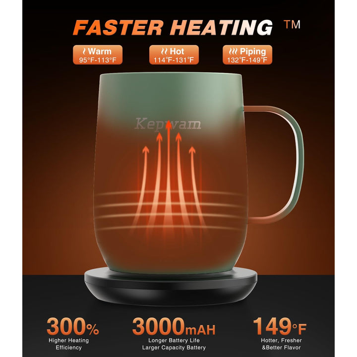 HeatMate 16oz Coffee Mug