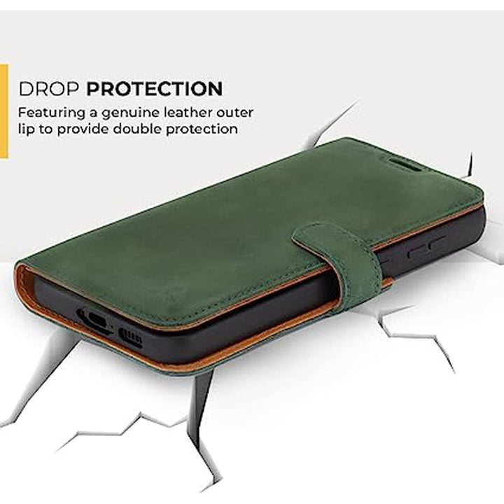 Green S23 Leather Case by Snakehive - DOKUTRONIX
