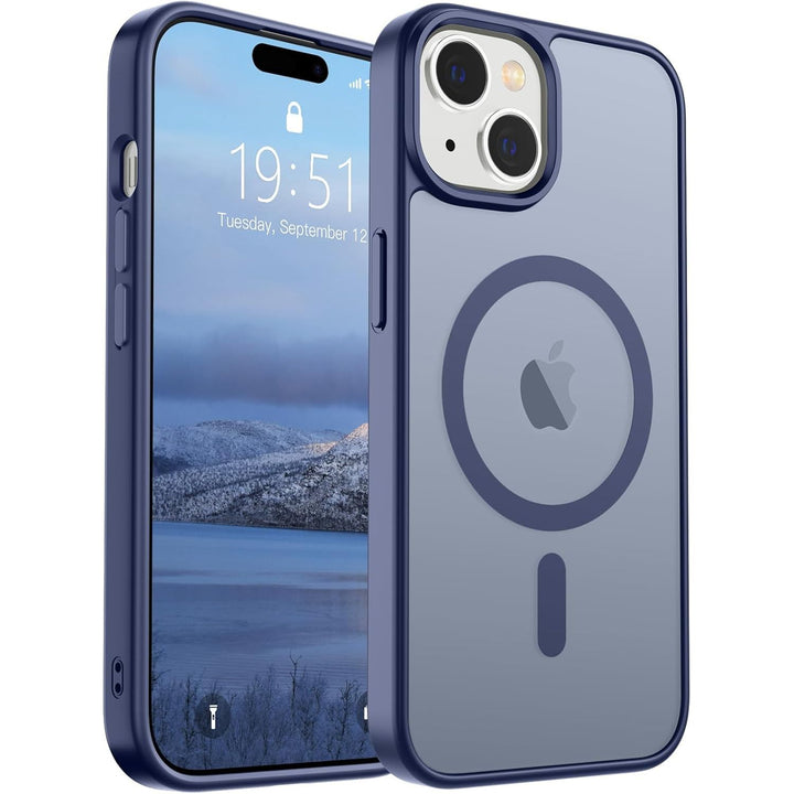 MagSafeGuard: Deep Blue Translucent iPhone 16 Case