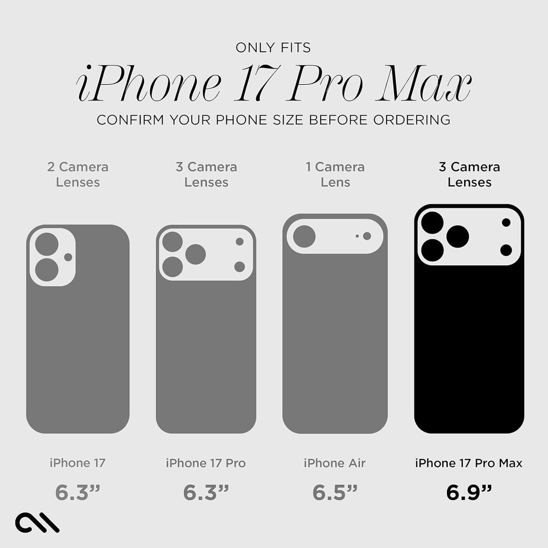 Gold Glitter MagSafe Case for iPhone 17 Pro Max, 12ft Drop