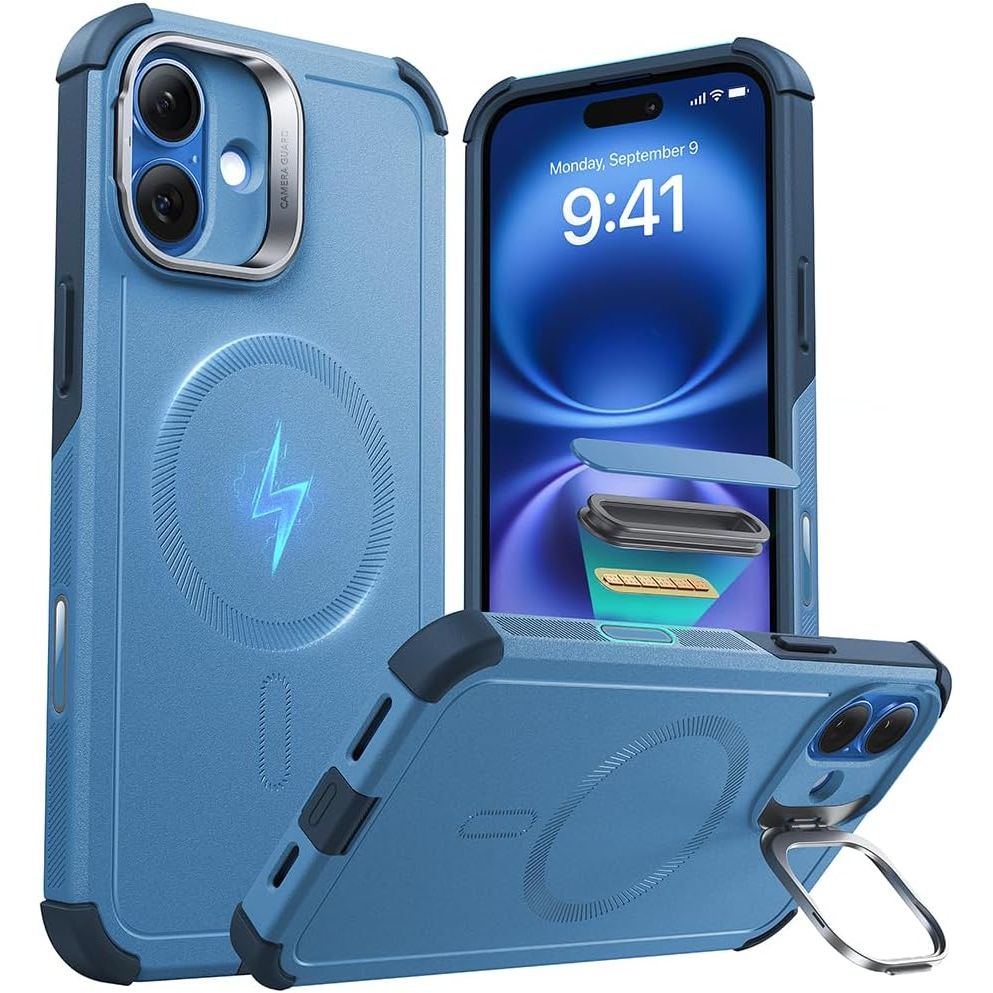 ESR Cyber Series MagSafe Stand Case, 23ft Drop, Green