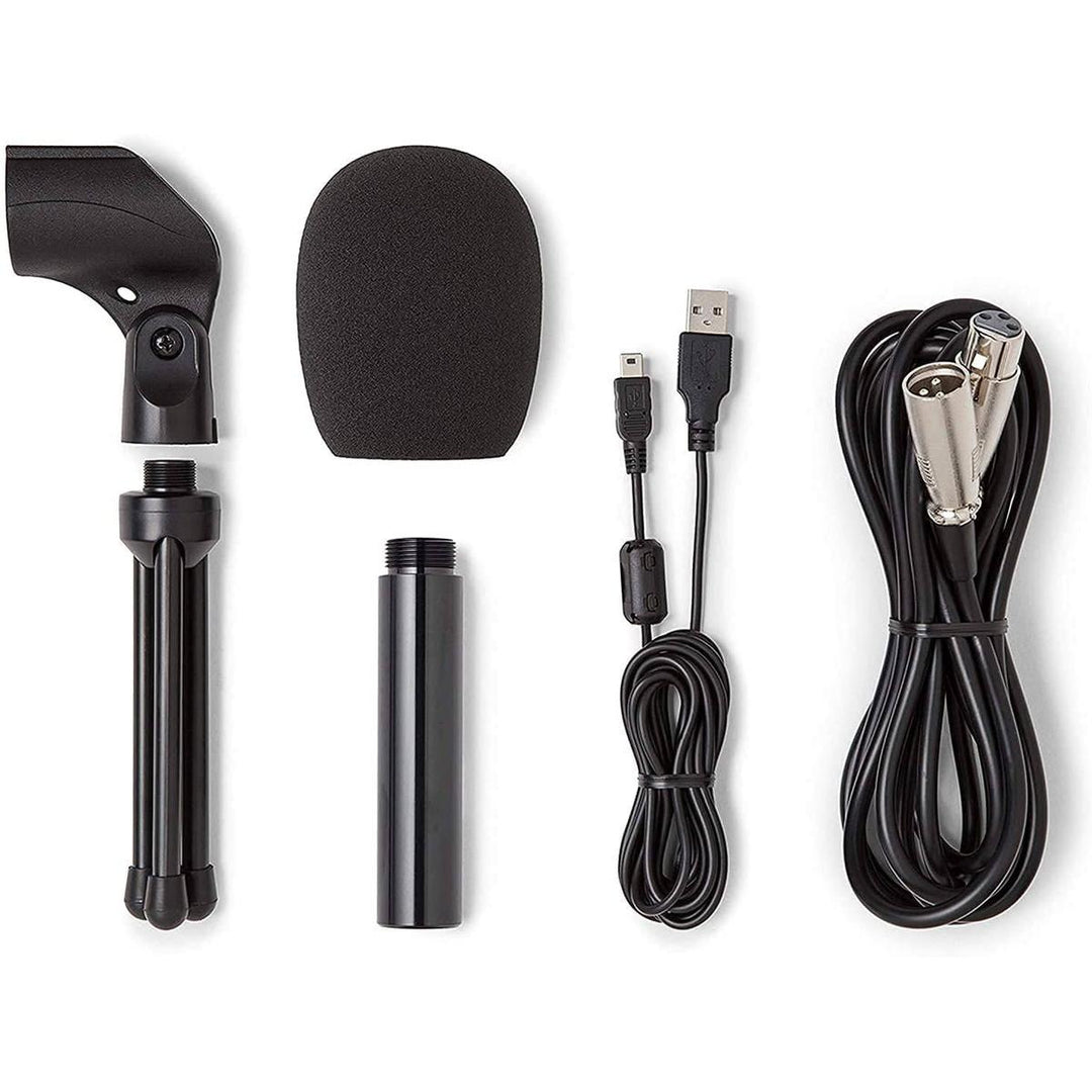 Q2U Silver Dynamic Mic Pack: USB & XLR Ready - DOKUTRONIX