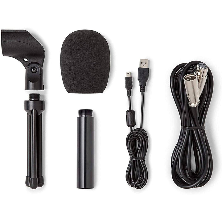 Q2U Silver Dynamic Mic Pack: USB & XLR Ready - DOKUTRONIX