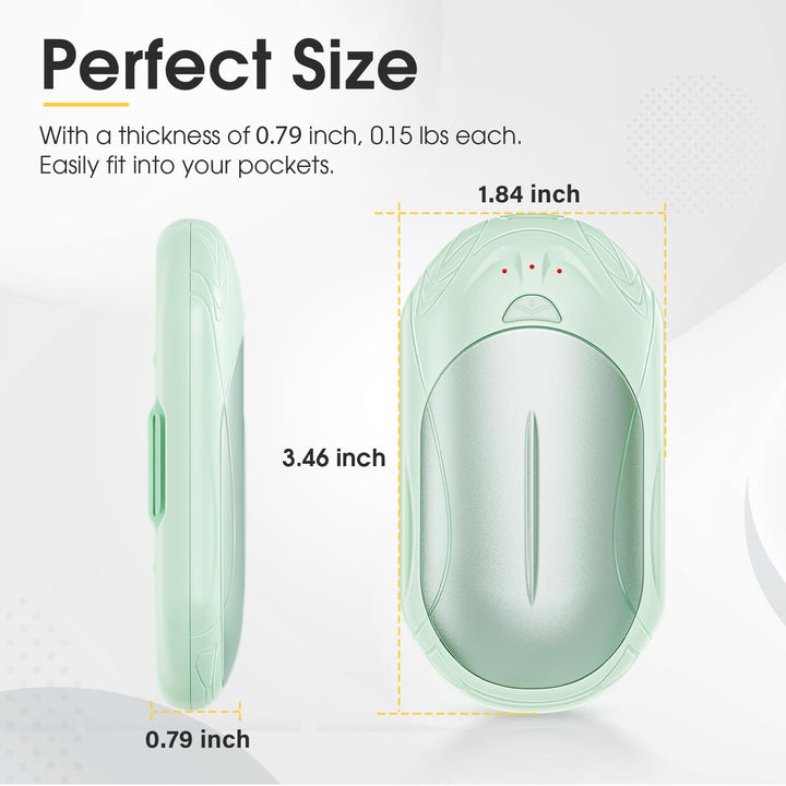 SmartHeat Duo: 20Hrs Rechargeable Hand Warmers