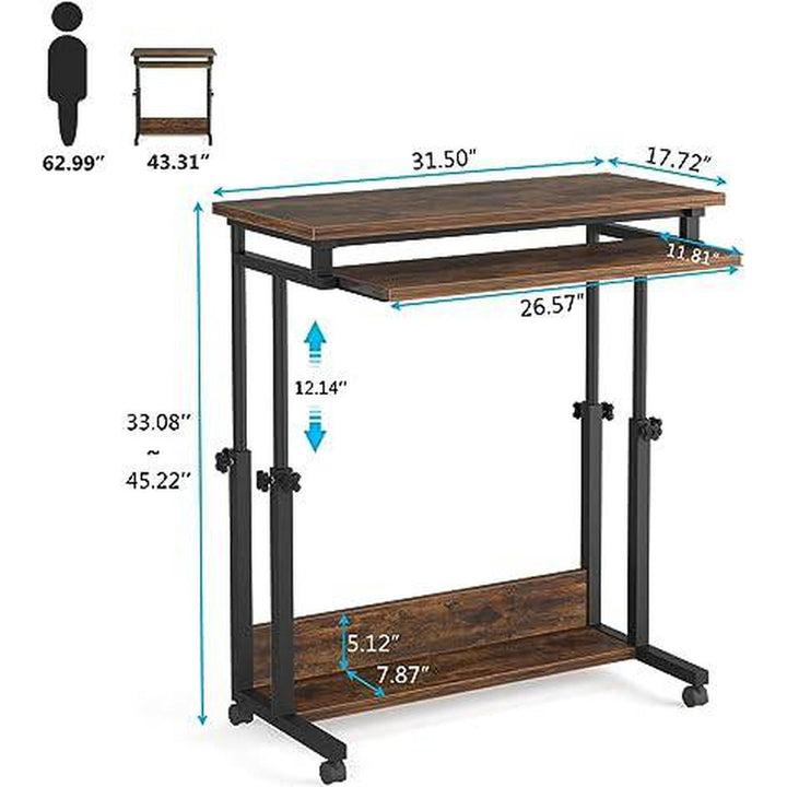 SofaMate: Adjustable Laptop Table in Brown - DOKUTRONIX