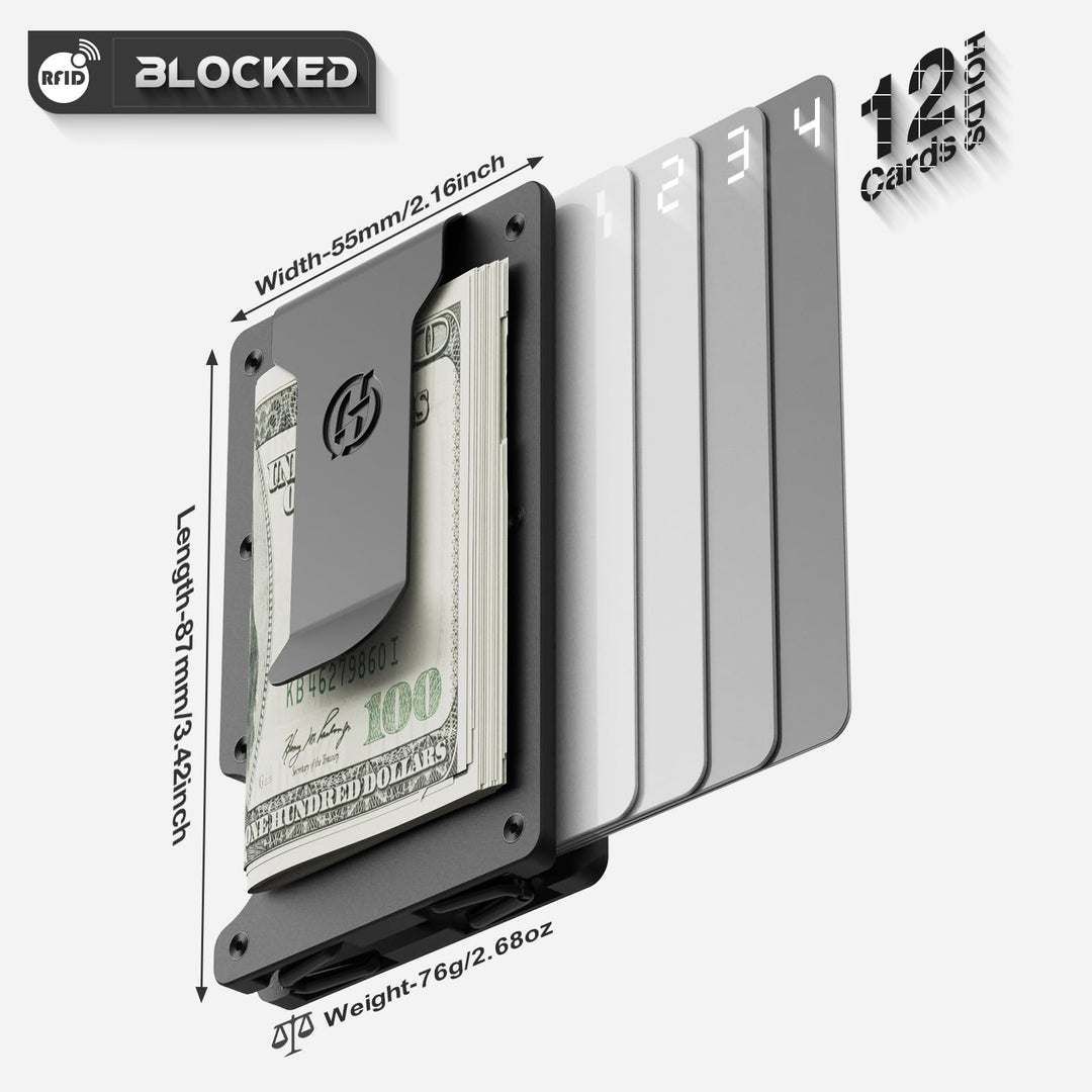MagSafe Slim Wallet: RFID Metal Card Holder - DOKUTRONIX