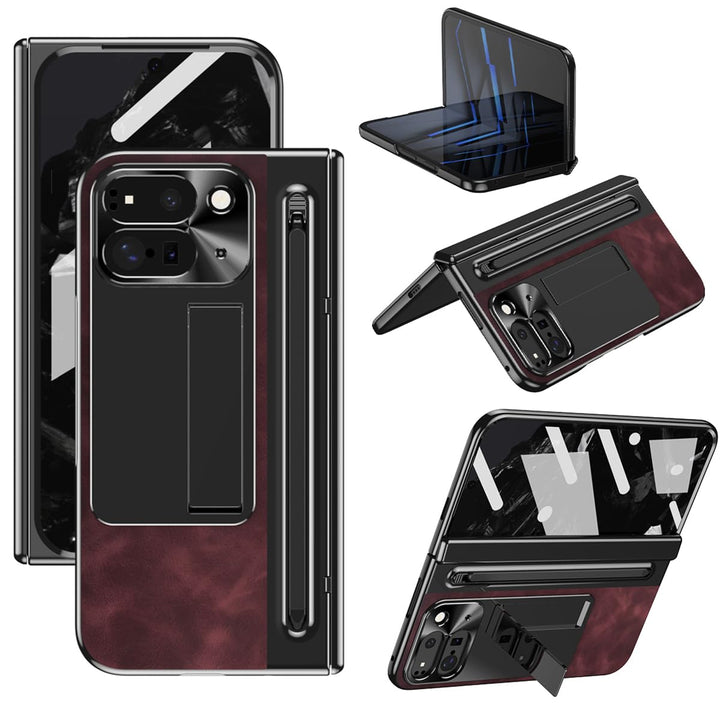 NINKI Fold Case for Pixel 10 Pro - Brown Elegance - DOKUTRONIX