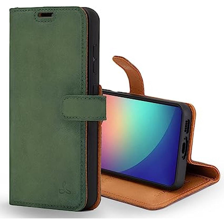 Green S23 Leather Case by Snakehive - DOKUTRONIX
