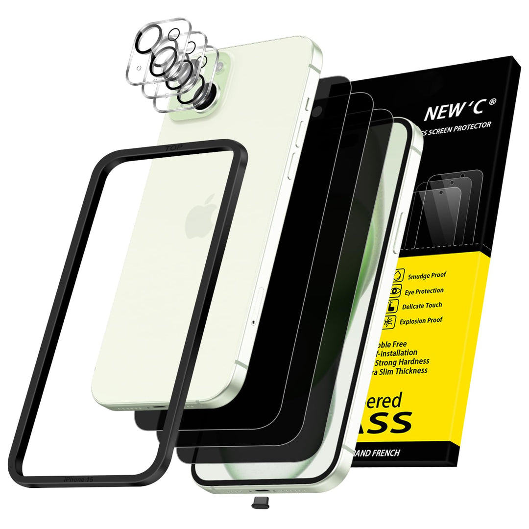 NEW'C Triple Shield: iPhone 16 Pro Protection Kit