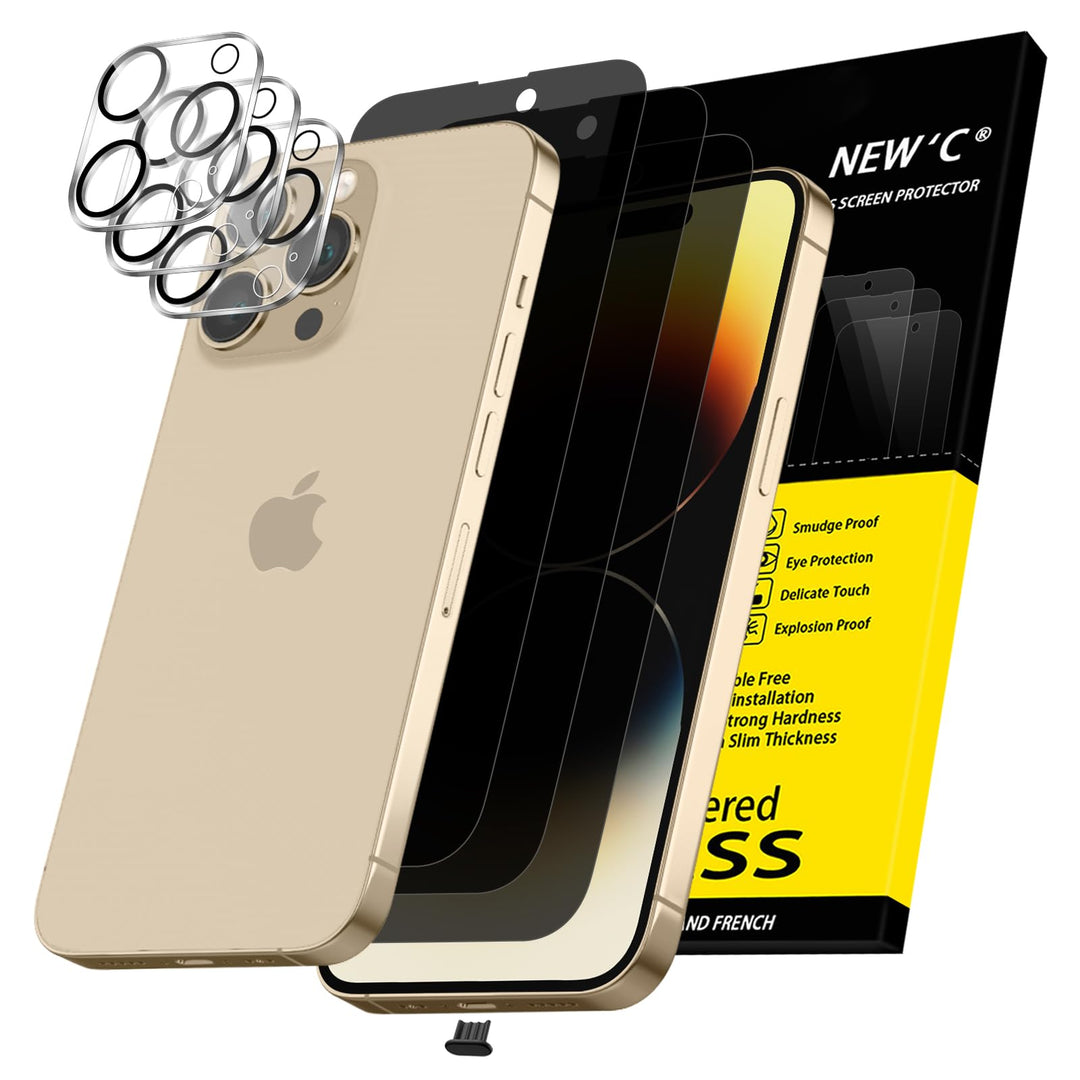 NEW'C Triple Shield: iPhone 16 Pro Protection Kit