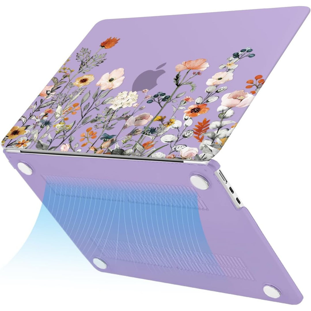 Clear Bloom MacBook Air 13 Case & Cover Set