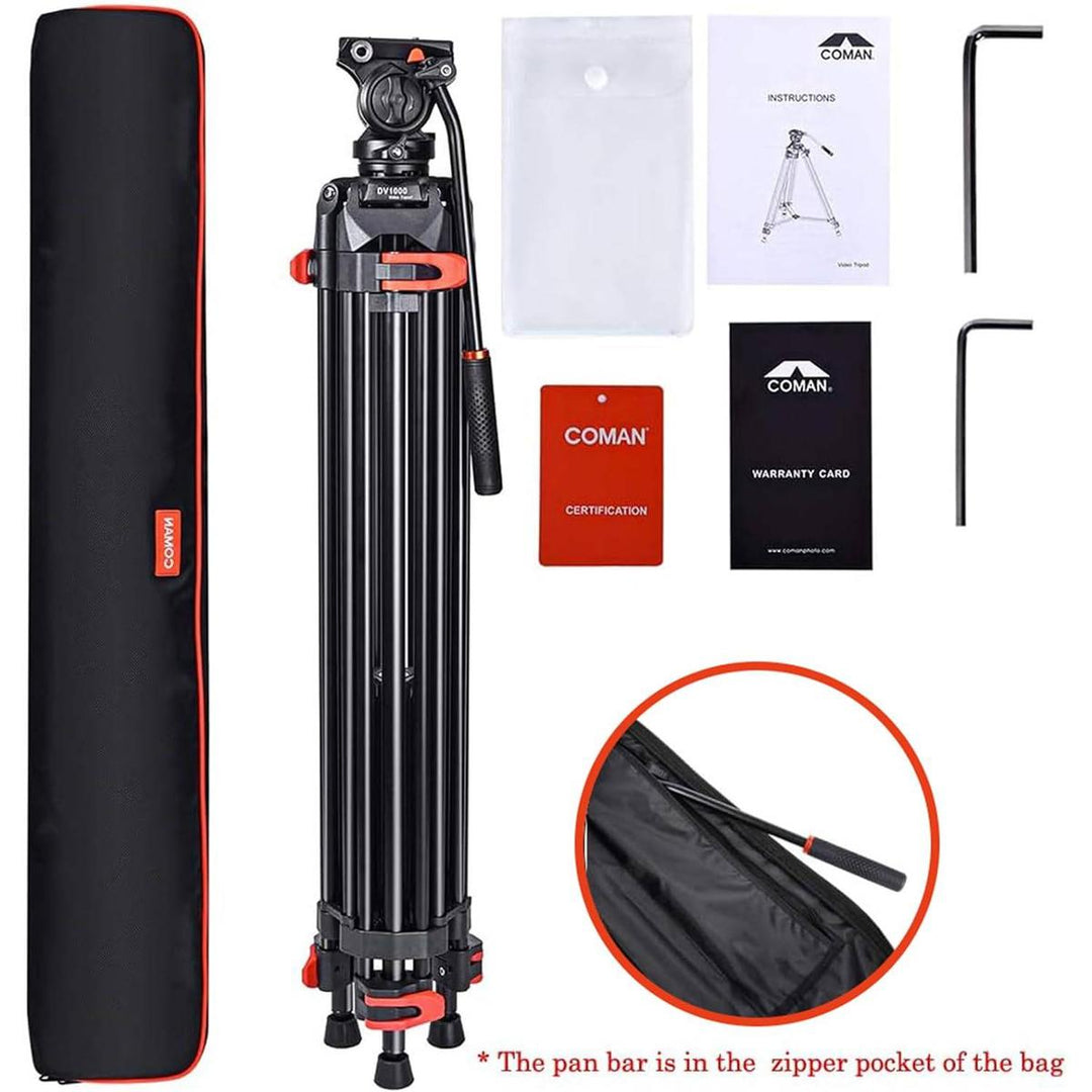 ProVideo 72 Heavy-Duty Tripod with Fluid Head - DOKUTRONIX