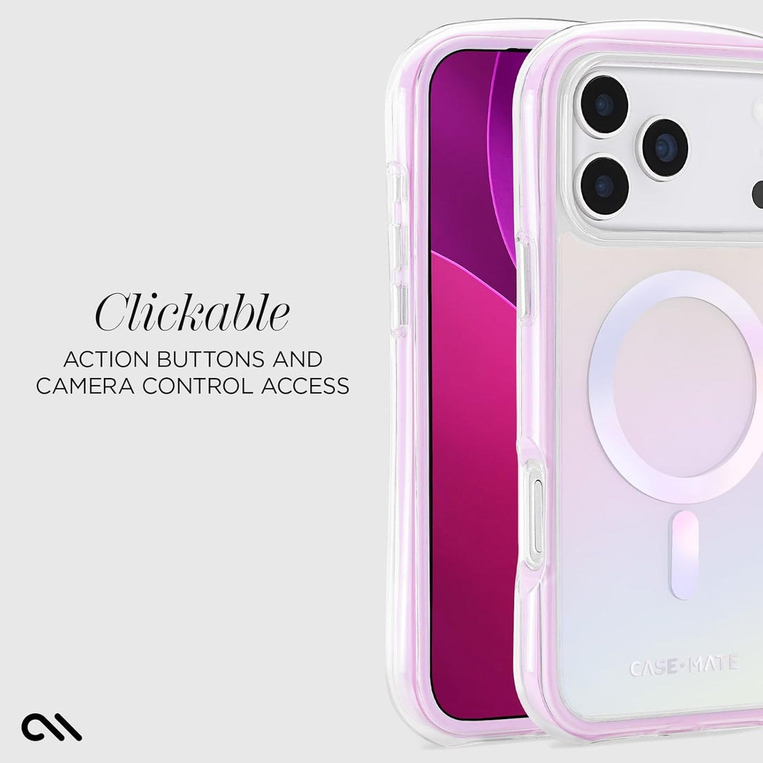 Gold Glitter MagSafe Case for iPhone 17 Pro Max, 12ft Drop