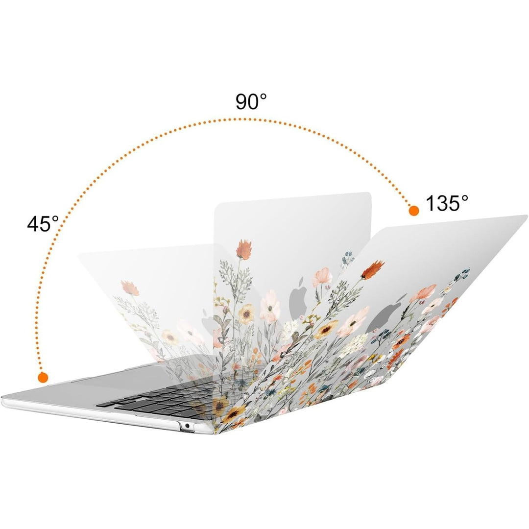 Clear Bloom MacBook Air 13 Case & Cover Set