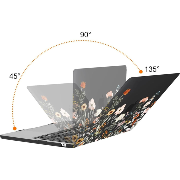 Clear Bloom MacBook Air 13 Case & Cover Set