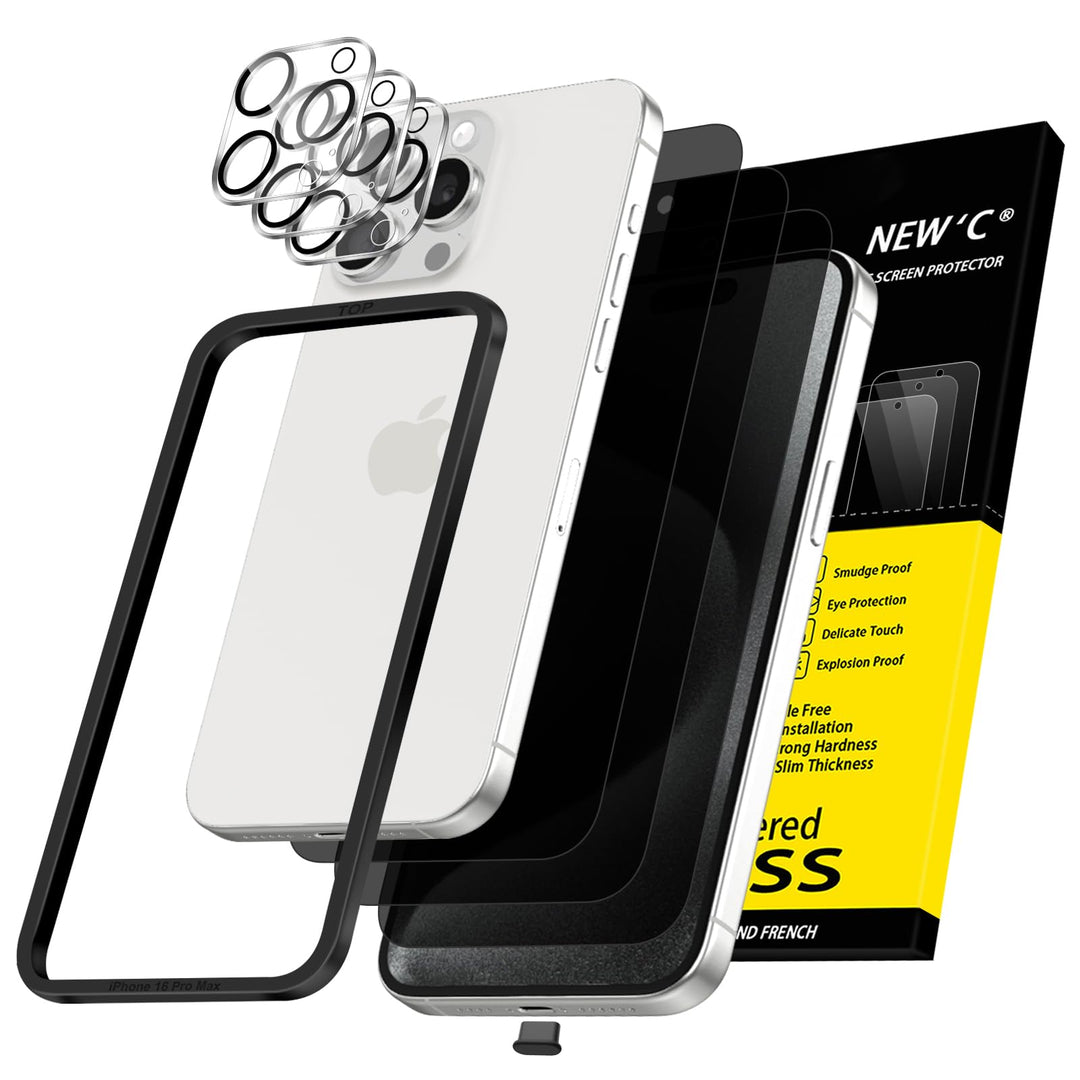 NEW'C Triple Shield: iPhone 16 Pro Protection Kit