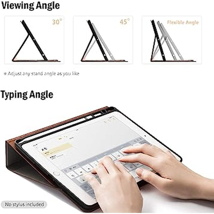 Antbox iPad Case 9/8 Gen with Pencil Holder - Brown - DOKUTRONIX
