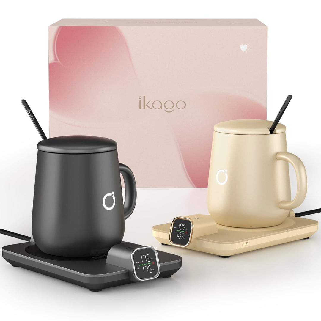 SmartTemp Coffee Mug Warmer Set - Black 15oz