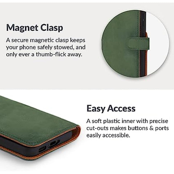 Green S23 Leather Case by Snakehive - DOKUTRONIX