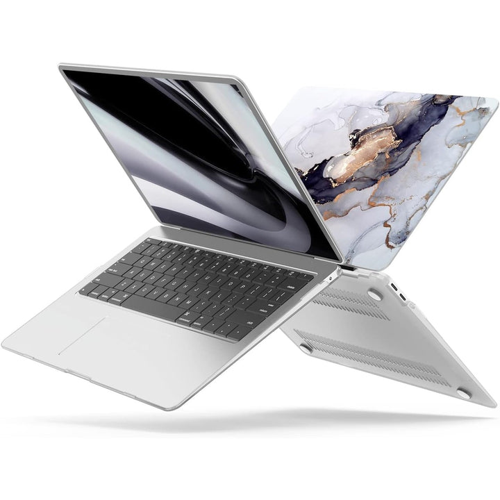 Purple Marble MacBook Air Shell & Accessory Set